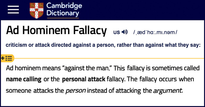 Ad Hominem