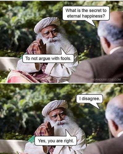Do not argue with fools