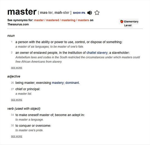 master