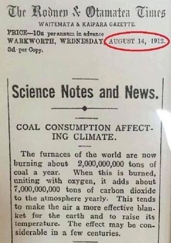 1912 newspaper article
