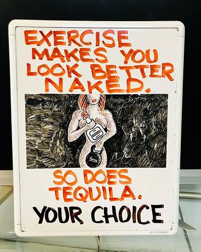 Exercise tequila