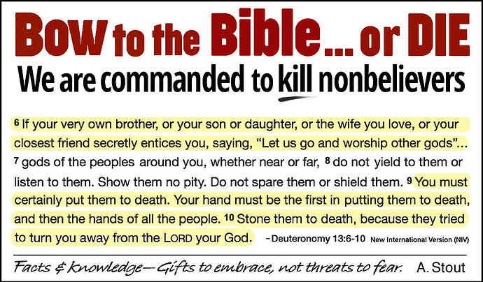 Bible-kill atheists
