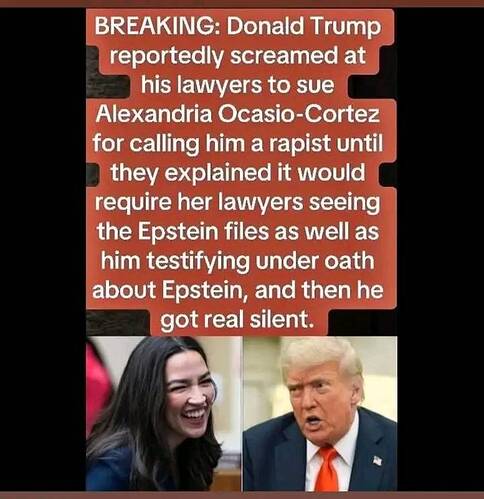 AOC Just Pwned The Orange Scrotum LOL