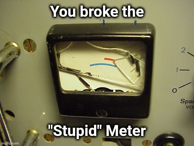 stupidity meter